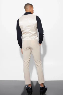 Skinny Crop Suit Trousers | BoohooMAN UK