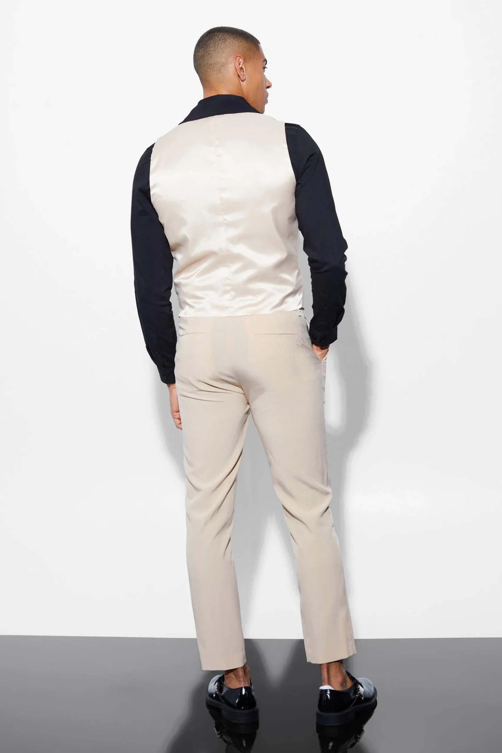 Skinny Crop Suit Trousers | BoohooMAN UK