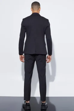 Skinny Cropped Suit Trousers | BoohooMAN UK