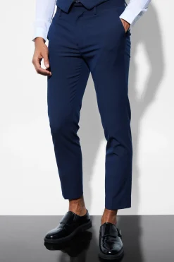 Skinny Cropped Suit Trousers | BoohooMAN UK