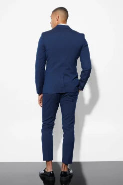 Skinny Cropped Suit Trousers | BoohooMAN UK