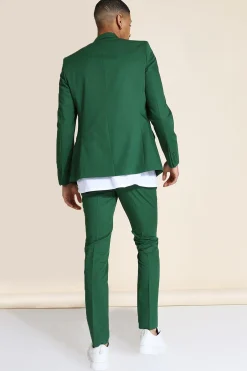 Skinny Double Breasted Chain Suit Jacket | BoohooMAN UK