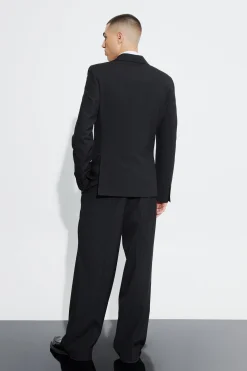 Skinny Double Breasted Suit Jacket | BoohooMAN UK