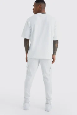 Skinny Fit Cargo Jogger | BoohooMAN UK