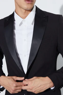 Skinny Fit Classic Tuxedo | BoohooMAN UK