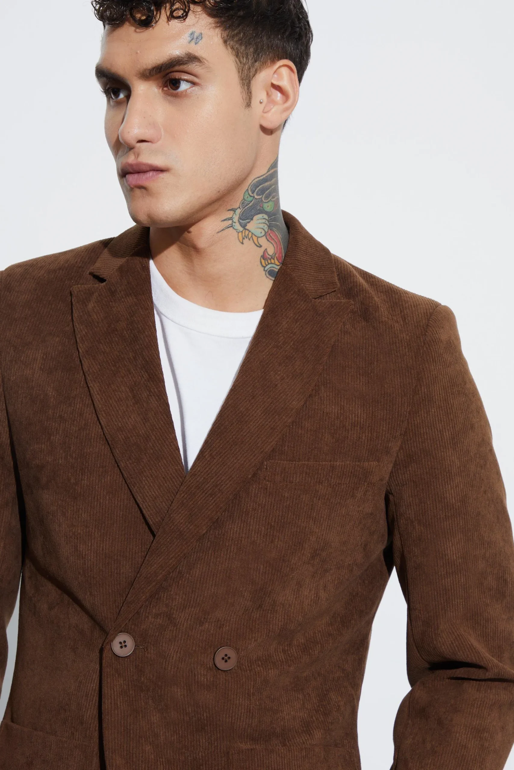 Skinny Fit Cord Suit | BoohooMAN UK
