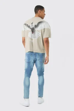 Skinny Fit Distressed Ripped Jeans | BoohooMAN UK
