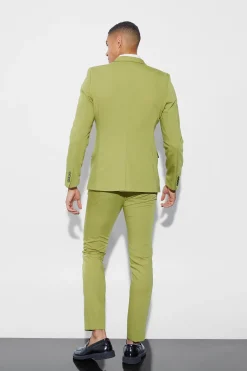 Skinny Fit Double Breasted Blazer | BoohooMAN UK