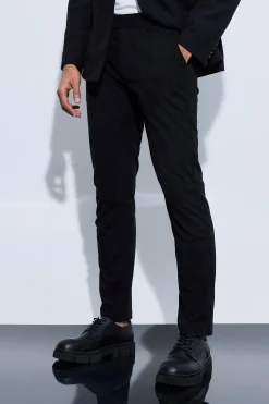 Skinny Fit Double Breasted Corduroy Suit | BoohooMAN UK