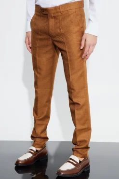 Skinny Fit Marl Suit Trousers | BoohooMAN UK