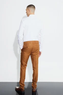 Skinny Fit Marl Suit Trousers | BoohooMAN UK