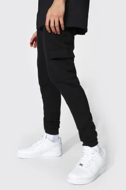 Skinny Fit Panelled Cargo Joggers | BoohooMAN UK