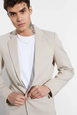 Skinny Fit Single Breasted Jersey Blazer | BoohooMAN UK