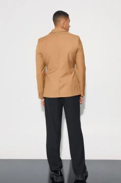 Skinny Fit Single Breasted Wrap Belt Blazer | BoohooMAN UK