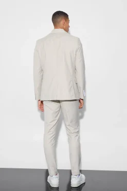 Skinny Fit Zip Dart Suit Jacket | BoohooMAN UK