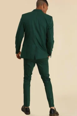 Skinny Green Suit Trouser | BoohooMAN UK