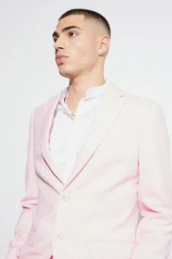 Skinny Micro Texture Suit Jacket | BoohooMAN UK
