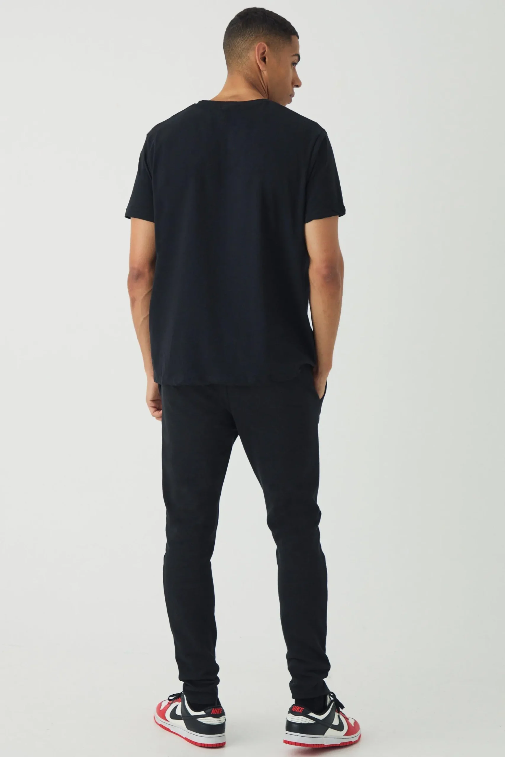 Skinny Pique Jogger | BoohooMAN UK