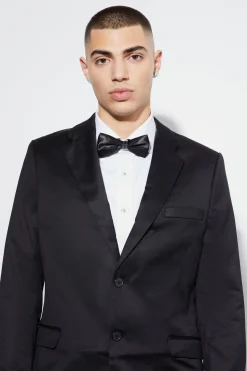 Skinny Satin Suit Jacket | BoohooMAN UK