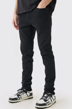 Skinny Stretch Stacked Jean | BoohooMAN UK