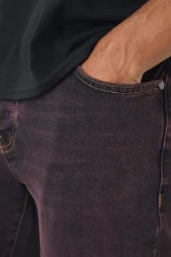 Skinny Stretch Washed Tinted Jeans | BoohooMAN UK