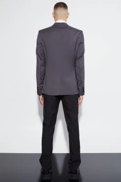 Skinny Tuxedo Single Breasted Suit Jacket | BoohooMAN UK