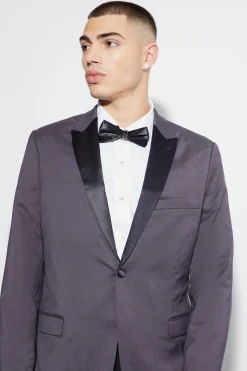 Skinny Tuxedo Single Breasted Suit Jacket | BoohooMAN UK