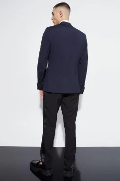 Skinny Tuxedo Single Breasted Suit Jacket | BoohooMAN UK