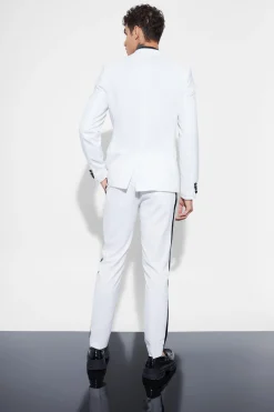 Skinny Tuxedo Single Breasted Suit Jacket | BoohooMAN UK