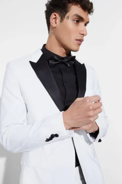 Skinny Tuxedo Single Breasted Suit Jacket | BoohooMAN UK