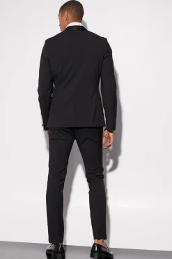 Skinny Tuxedo Single Breasted Suit Jacket | BoohooMAN UK