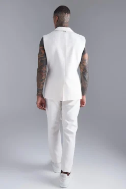Sleeveless Skinny Fit Suit | BoohooMAN UK
