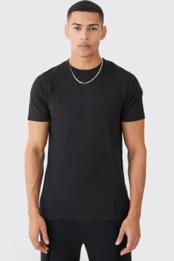 Slim Basic T-shirt | BoohooMAN UK