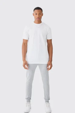 Slim Basic T-shirt | BoohooMAN UK