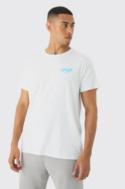Slim Branded Printed T-Shirt | BoohooMAN UK