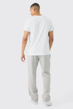 Slim Branded Printed T-Shirt | BoohooMAN UK