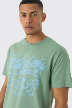 Slim Club D'Elite Print T-Shirt | BoohooMAN UK