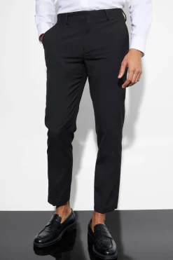 Slim Cropped Suit Trousers | BoohooMAN UK