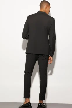 Slim Double Breasted Suit Jacket | BoohooMAN UK