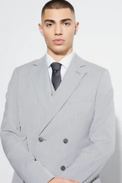 Slim Double Breasted Suit Jacket | BoohooMAN UK