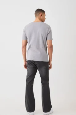 Slim Elegance Gloss Print T-shirt | BoohooMAN UK