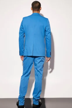 Slim Fit Curved Seam Detail Suit Jacket | BoohooMAN UK