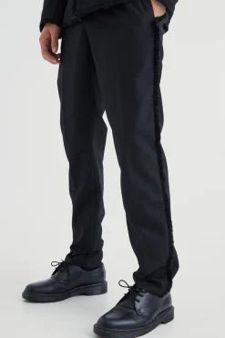 Slim Fit Distressed Suit | BoohooMAN UK
