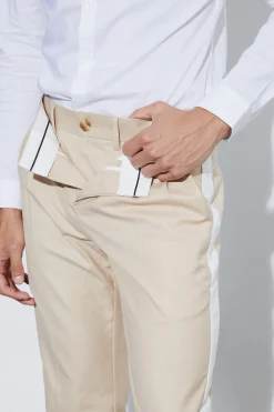 Slim Fit Double Waistband Trouser | BoohooMAN UK