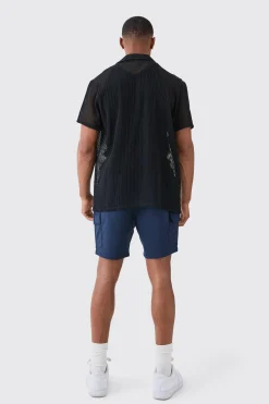 Slim Fit Elasticated Waist Cargo Shorts | BoohooMAN UK