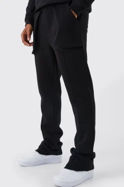 Slim Fit Flared Stacked 3d Pocket Jogger | BoohooMAN UK