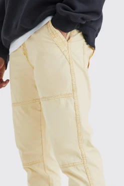 Slim Fit Overdye Acid Wash Trouser | BoohooMAN UK