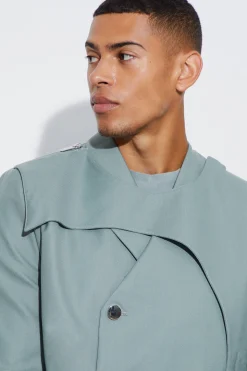 Slim Fit Overlay Suit | BoohooMAN UK