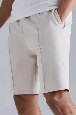 Slim Fit Pintuck Scuba Short | BoohooMAN UK