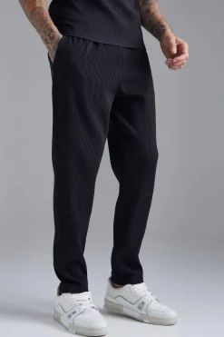 Slim Fit Pleated Trousers | BoohooMAN UK